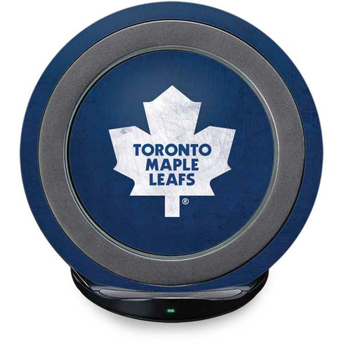 NHL Toronto Maple Leafs Distressed Fast Charge Wireless Charging Stand Skin